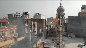 ashok nagar badi masjid set on fire really or fake video