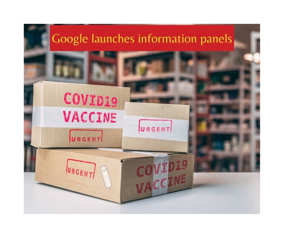Information pannels about authorized vaccines